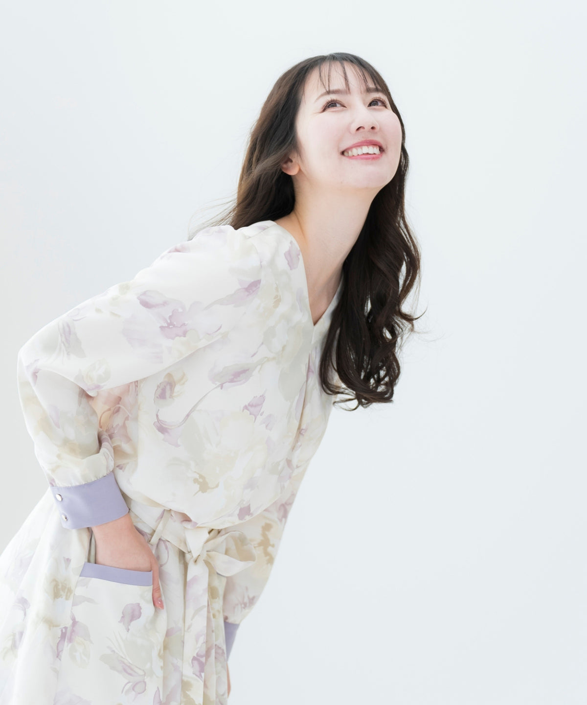 【洗える】水彩花2WAYプルオーバー