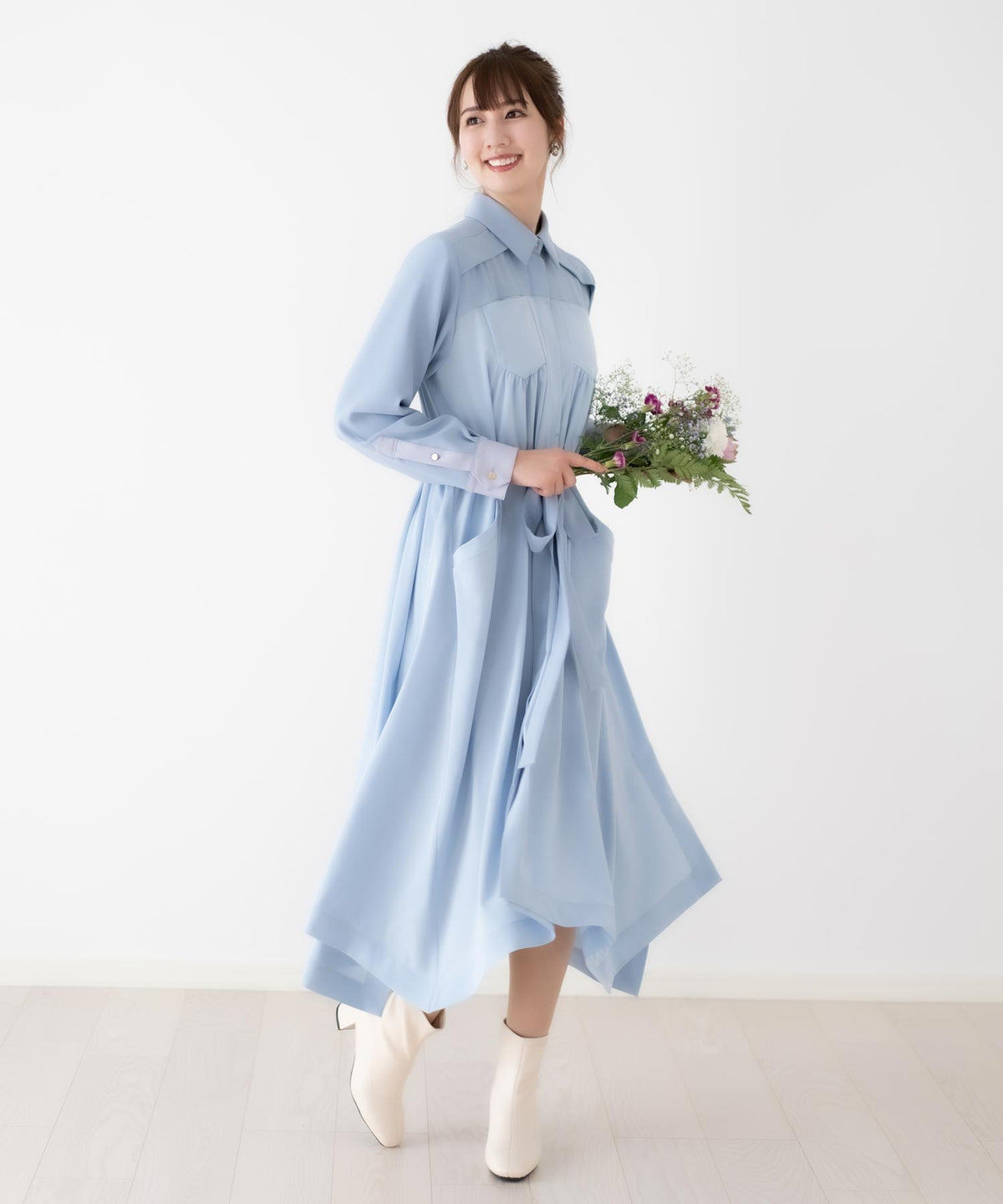 【洗える】マルチWAYミリタリーワンピース