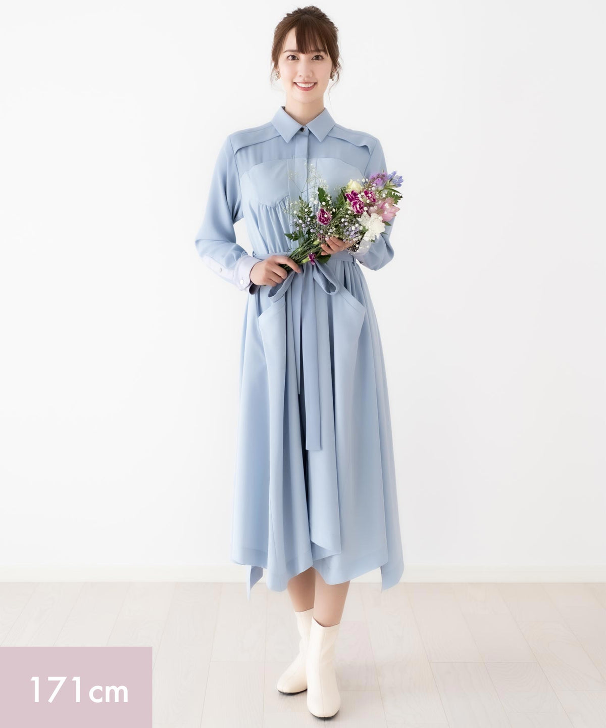 【洗える】マルチWAYミリタリーワンピース