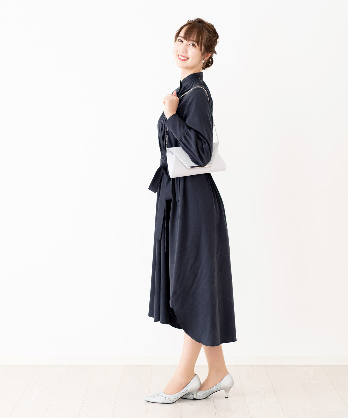 【洗える】マルチWAYピンタックワンピース