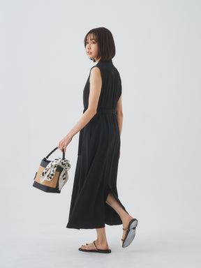 3/13(金)21:00発売開始【洗える】ノースリーブチェスターワンピース