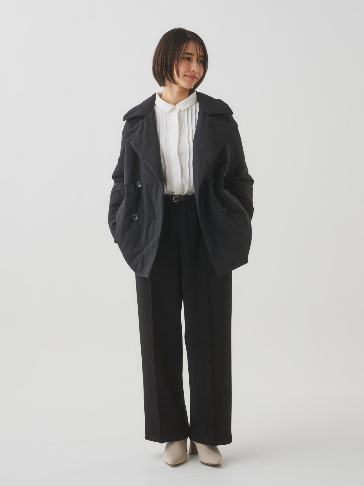 【10月末お届け予定】エコスエードエレガンスリラックスパンツ