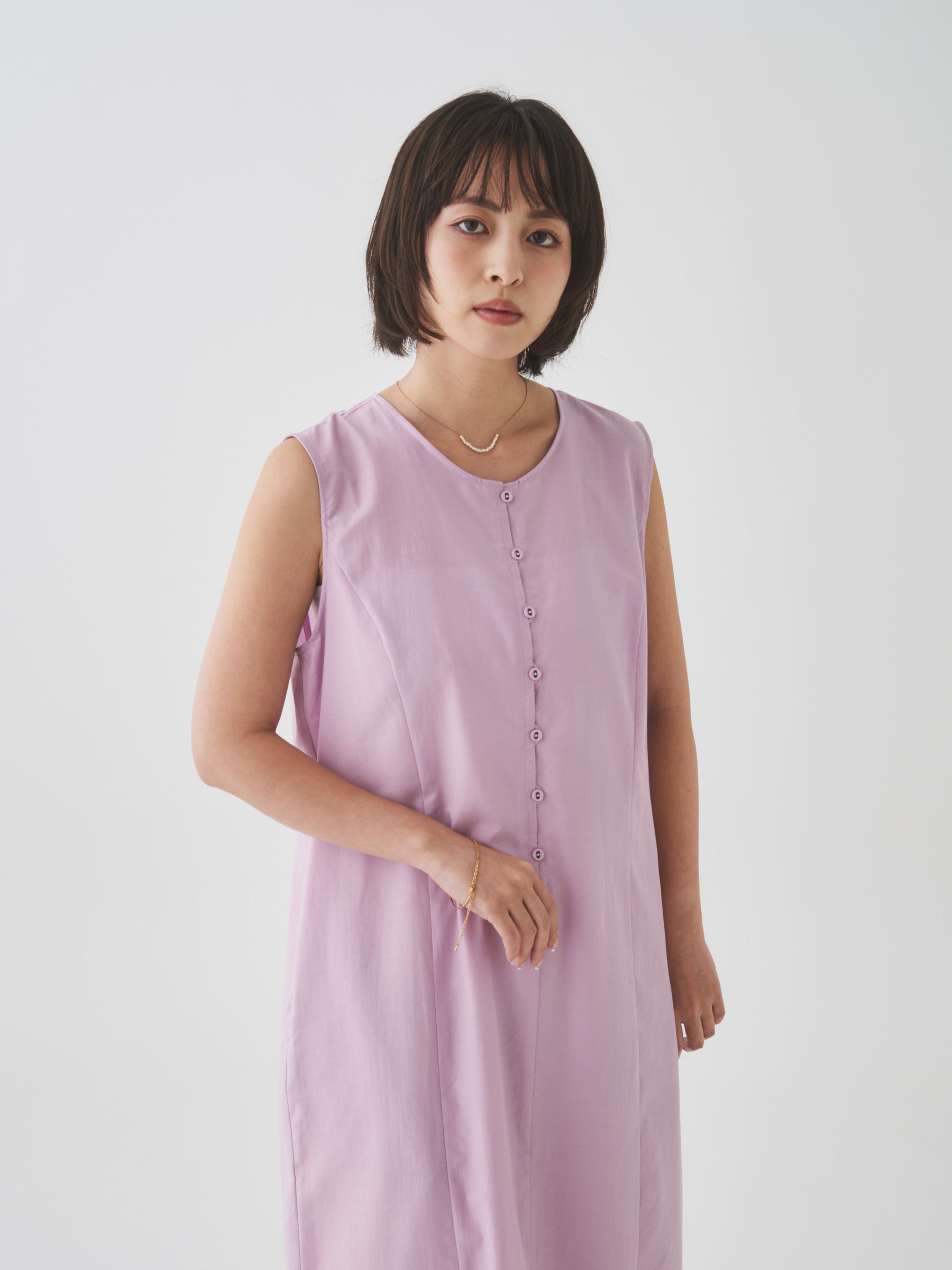 6/5(金)21:00発売開始【洗える】ALL DAYノースリーブワンピース