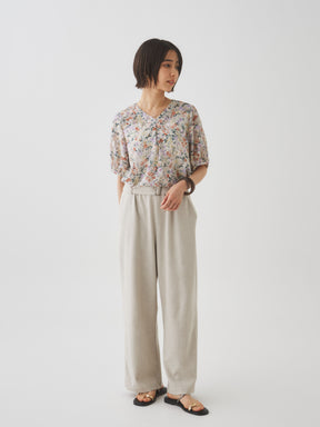 6/5(金)21:00発売開始【洗える】小さな花の2WAYプルオーバー