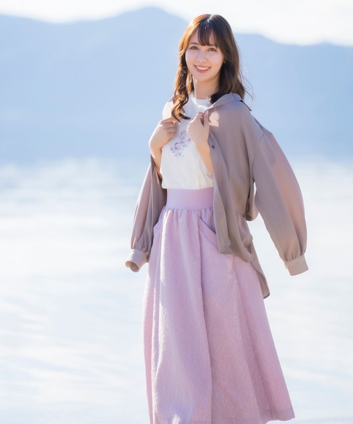 aiile | エイル フラワージャガードスカート aiile | エイル フラワージャガードスカート