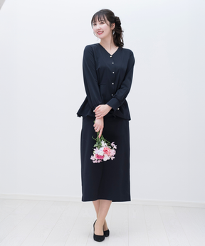 3/20(金)11:00発売開始【洗える】スウェットな着心地ペプラムブラウス