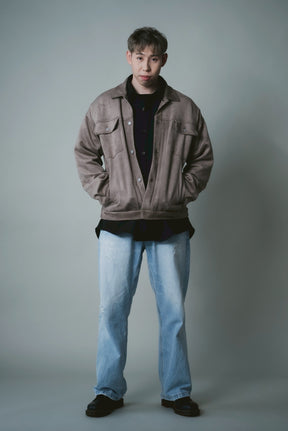 【洗える】エコスエードGジャン (ユニセックスライン)