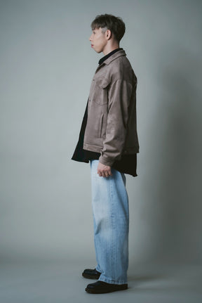 【洗える】エコスエードGジャン (ユニセックスライン)