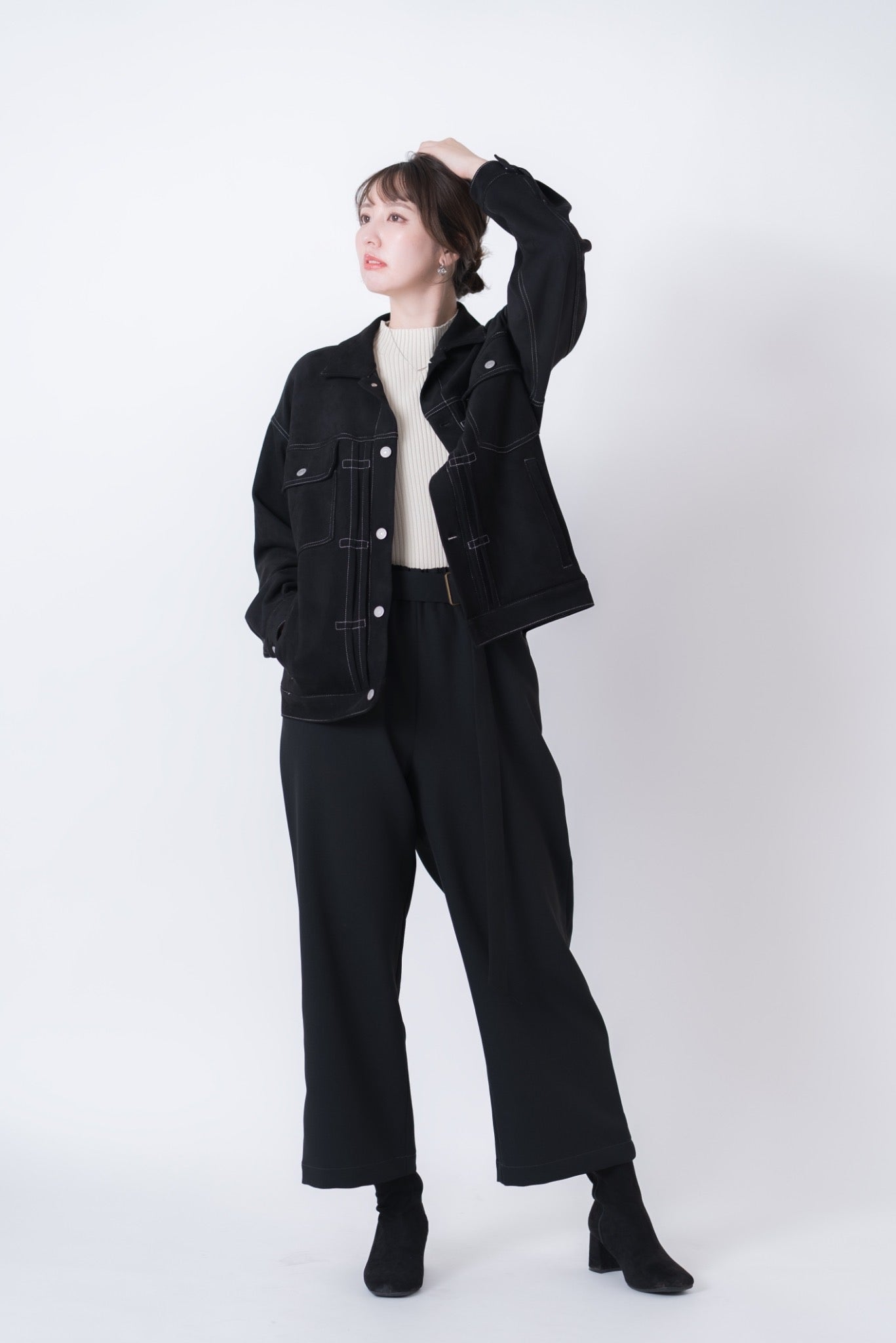 【洗える】エコスエードGジャン (ユニセックスライン)