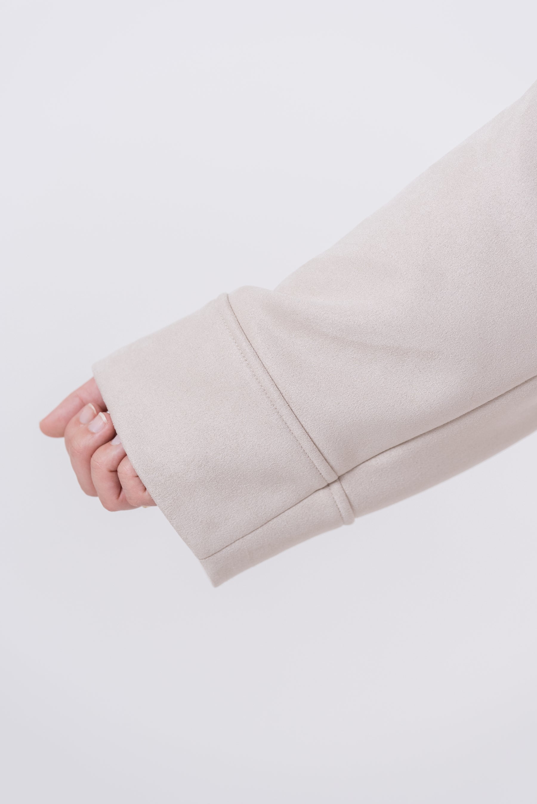 【洗える】エコスエードステンカラーコート