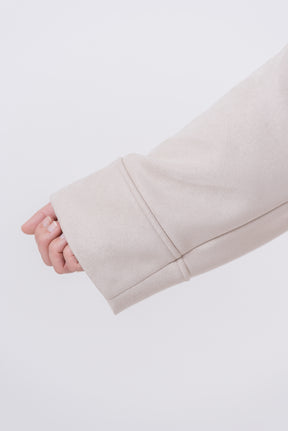 【洗える】エコスエードステンカラーコート