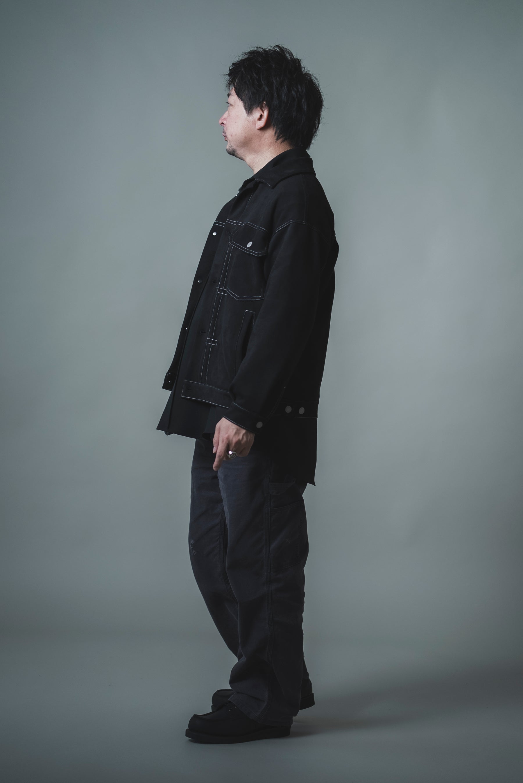 【洗える】エコスエードGジャン (ユニセックスライン)