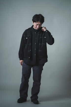 【洗える】エコスエードGジャン (ユニセックスライン)