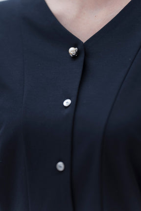 3/20(金)11:00発売開始【洗える】スウェットな着心地ペプラムブラウス